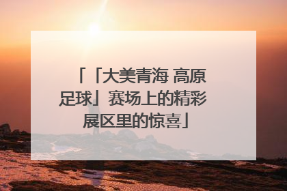 「大美青海 高原足球」赛场上的精彩 展区里的惊喜