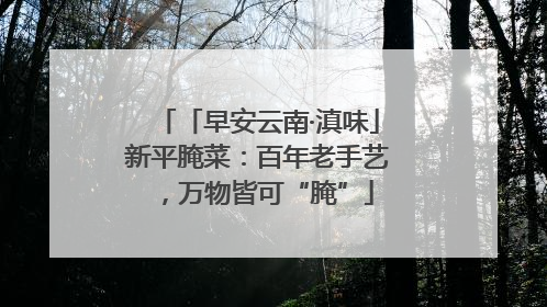 「早安云南·滇味」新平腌菜：百年老手艺，万物皆可“腌”