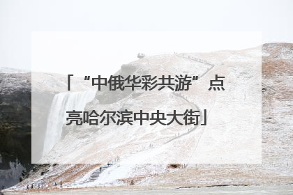 “中俄华彩共游”点亮哈尔滨中央大街