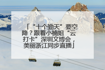 “十个勤天”要空降？跟着小楠姐“云打卡”深圳文博会，美丽浙江同步直播