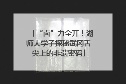 “卤”力全开！湖师大学子探秘武冈舌尖上的非遗密码