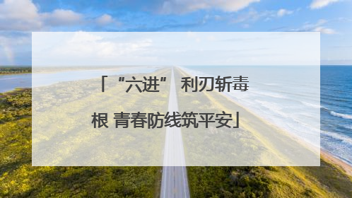 “六进” 利刃斩毒根 青春防线筑平安