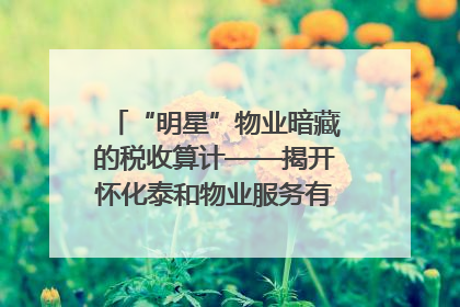 “明星”物业暗藏的税收算计——揭开怀化泰和物业服务有限公司隐匿未开票收入偷税真相