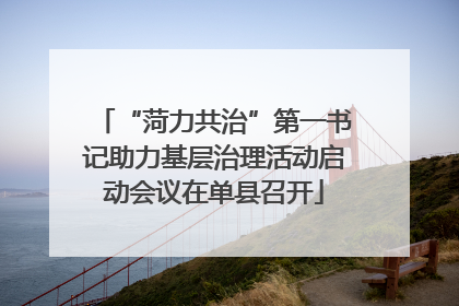 “菏力共治”第一书记助力基层治理活动启动会议在单县召开
