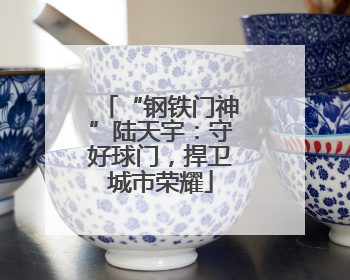 “钢铁门神”陆天宇：守好球门，捍卫城市荣耀