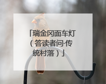 瑞金冈面车灯（答读者问·传统村落）