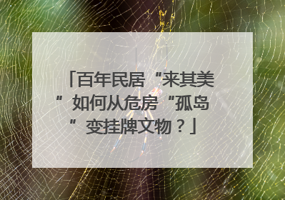 百年民居“来其美”如何从危房“孤岛”变挂牌文物？