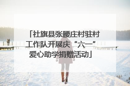 社旗县张腰庄村驻村工作队开展庆“六一”爱心助学捐赠活动