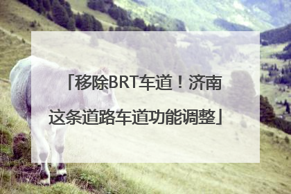 移除BRT车道！济南这条道路车道功能调整