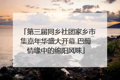 第三届同乡社团家乡市集嘉年华盛大开幕 巴蜀情缘中的绵阳风味