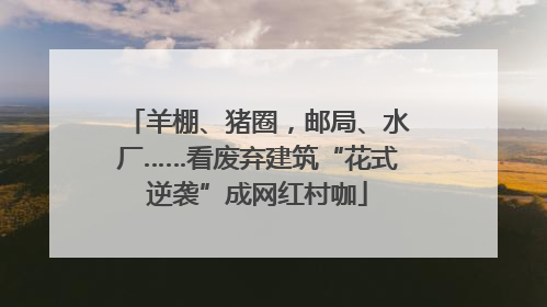 羊棚、猪圈，邮局、水厂……看废弃建筑“花式逆袭”成网红村咖