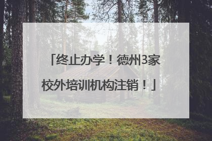 终止办学！德州3家校外培训机构注销！