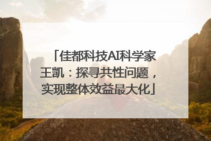 佳都科技AI科学家王凯：探寻共性问题，实现整体效益最大化