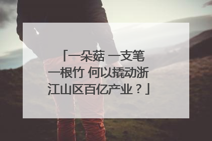 一朵菇 一支笔 一根竹 何以撬动浙江山区百亿产业？