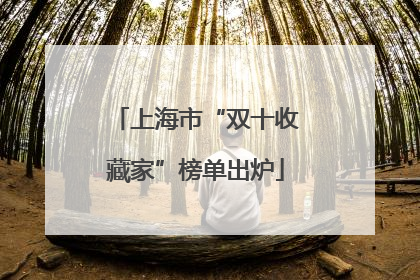 上海市“双十收藏家”榜单出炉