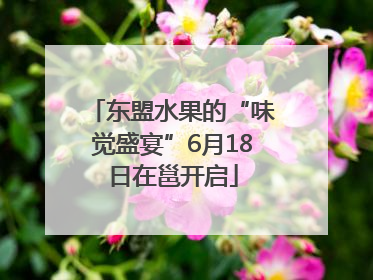 东盟水果的“味觉盛宴”6月18日在邕开启