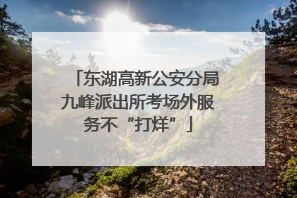 东湖高新公安分局九峰派出所考场外服务不“打烊”
