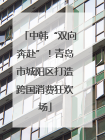中韩“双向奔赴”！青岛市城阳区打造跨国消费狂欢场