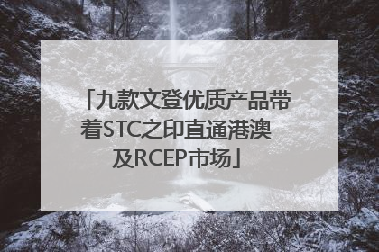 九款文登优质产品带着STC之印直通港澳及RCEP市场