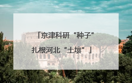 京津科研“种子”扎根河北“土壤”