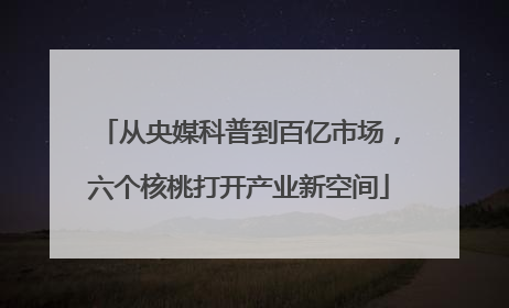 从央媒科普到百亿市场，六个核桃打开产业新空间