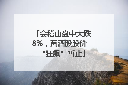 会稽山盘中大跌8%，黄酒股股价“狂飙”暂止