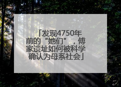 发现4750年前的“她们”，傅家遗址如何被科学确认为母系社会