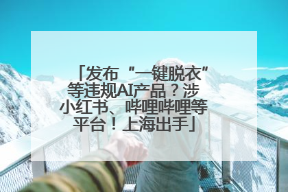 发布“一键脱衣”等违规AI产品？涉小红书、哔哩哔哩等平台！上海出手