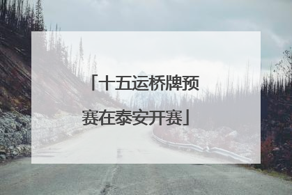 十五运桥牌预赛在泰安开赛