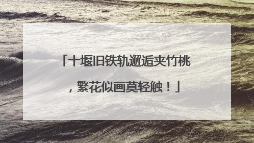 十堰旧铁轨邂逅夹竹桃，繁花似画莫轻触！