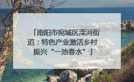 南阳市宛城区溧河街道：特色产业激活乡村振兴“一池春水”