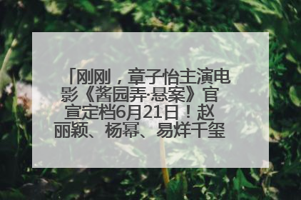 刚刚，章子怡主演电影《酱园弄·悬案》官宣定档6月21日！赵丽颖、杨幂、易烊千玺等角色海报曝光