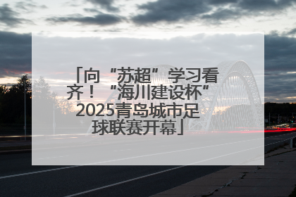 向“苏超”学习看齐！“海川建设杯”2025青岛城市足球联赛开幕