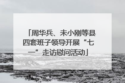 周华兵、未小刚等县四套班子领导开展“七一”走访慰问活动