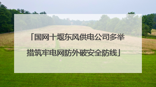 国网十堰东风供电公司多举措筑牢电网防外破安全防线