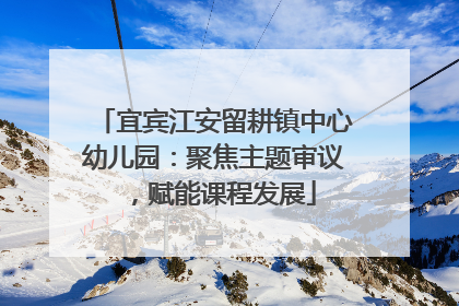 宜宾江安留耕镇中心幼儿园：聚焦主题审议，赋能课程发展