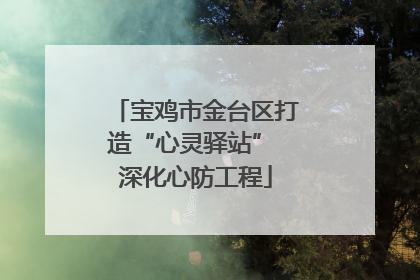 宝鸡市金台区打造“心灵驿站” 深化心防工程