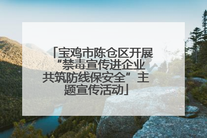 宝鸡市陈仓区开展“禁毒宣传进企业 共筑防线保安全”主题宣传活动