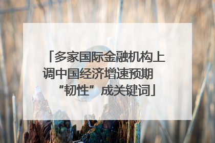 多家国际金融机构上调中国经济增速预期 “韧性”成关键词