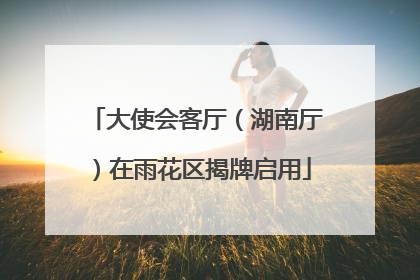 大使会客厅（湖南厅）在雨花区揭牌启用