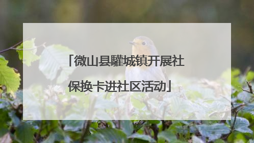 微山县驩城镇开展社保换卡进社区活动