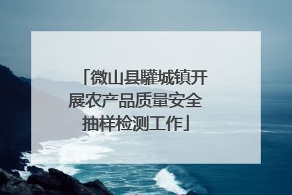 微山县驩城镇开展农产品质量安全抽样检测工作