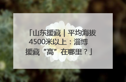山东援藏｜平均海拔4500米以上：淄博援藏“高”在哪里？