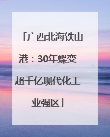广西北海铁山港：30年蝶变超千亿现代化工业强区