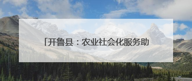 开鲁县：农业社会化服务助力春耕生产跑出“加速度”