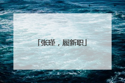 张瑾，履新职