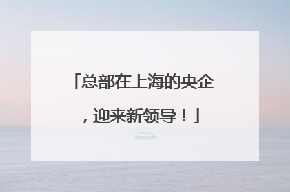 总部在上海的央企，迎来新领导！