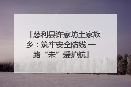 慈利县许家坊土家族乡：筑牢安全防线 一路“未”爱护航