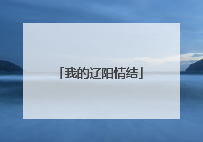 我的辽阳情结