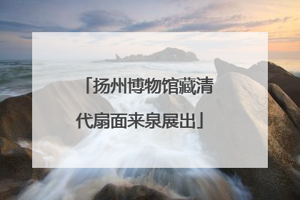 扬州博物馆藏清代扇面来泉展出